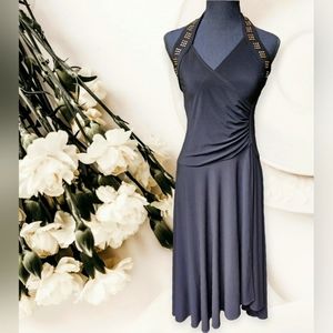 Vintage Joseph Ribkoff Elegant Black Evening Dress Size 8